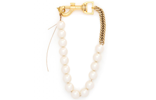 Sacai Pearl Necklaces Women's Gold