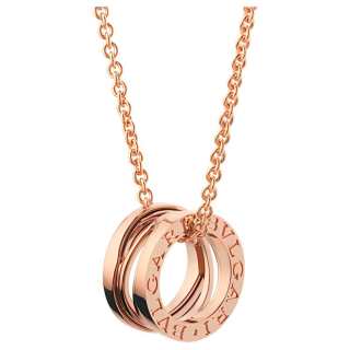 BVLGARI B.Zero1 Series Necklaces Unisex Rose Gold