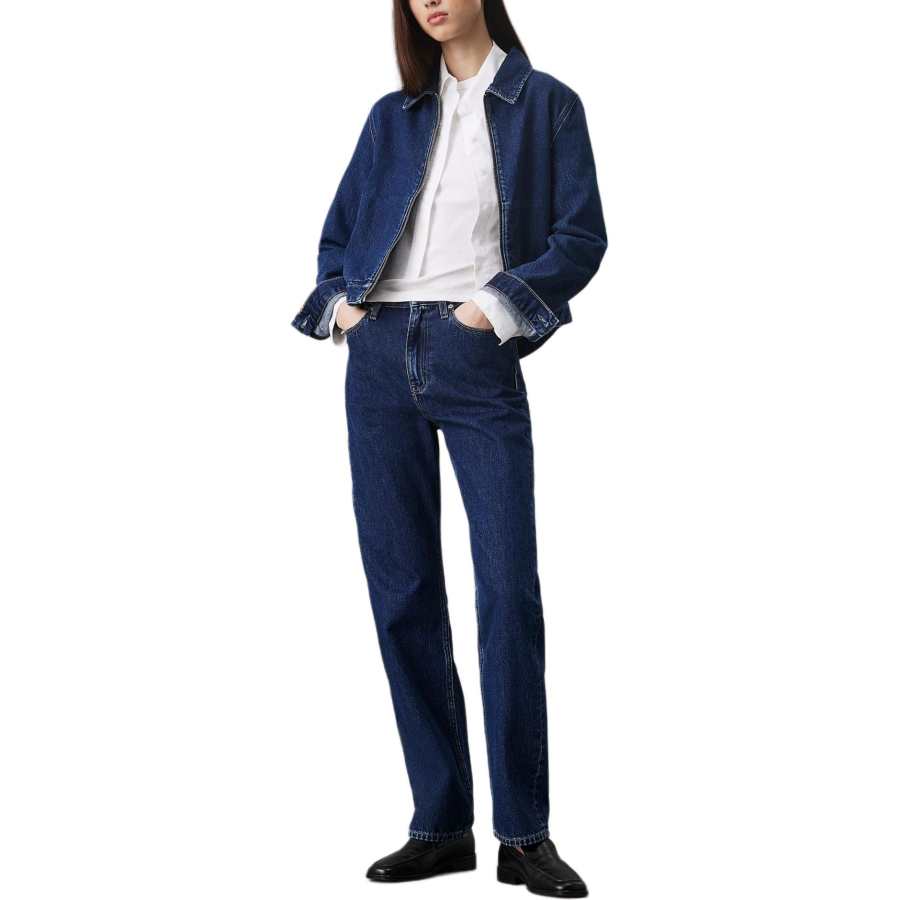 CALVIN KLEIN Jeans Europe Version Women's Dark Indigo