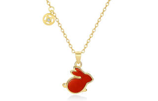 STYLEJING S925 Silver Collarbone Chain Women's Red