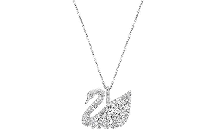 Swarovski Swan Necklaces Women's Silver