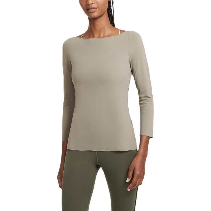 Nike Nike Yoga Luxe Regular T Shirt Women's Light Army Green
