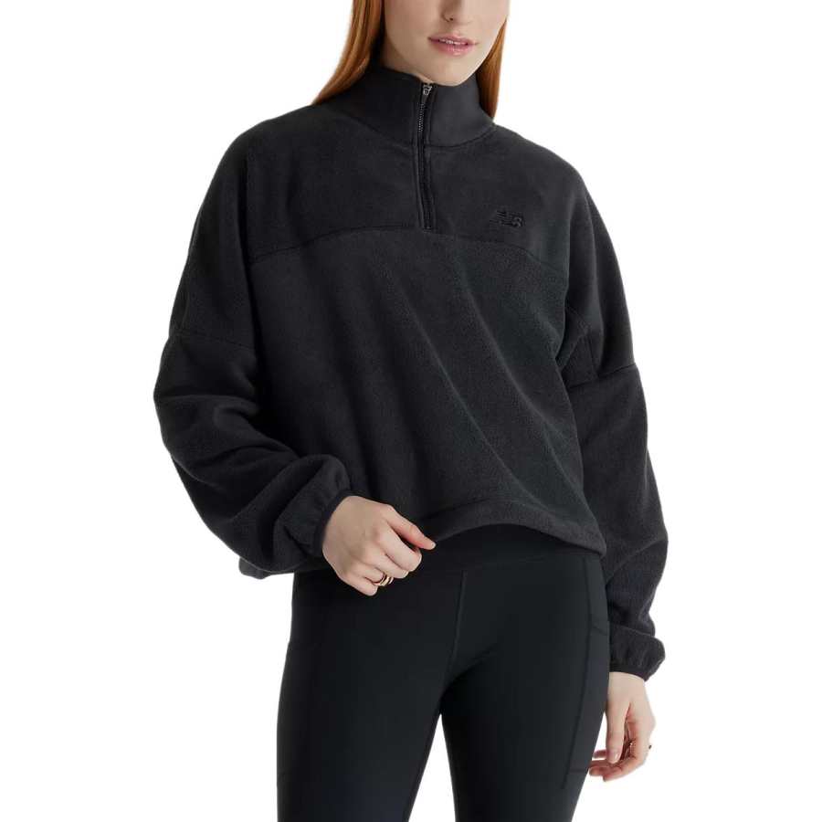 New Balance New Balance Half Zip Polar Fleece Velvet feel Coat Women's Black