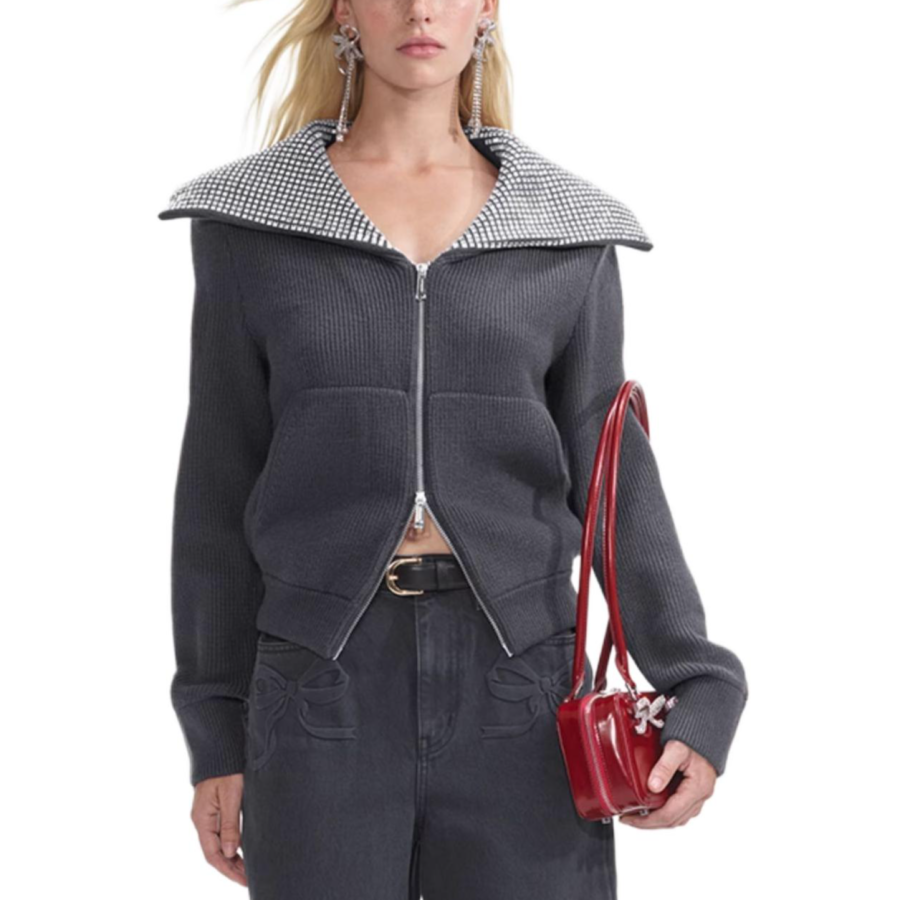 Self-portrait Self portrait Knitwear Women's Dark Gray