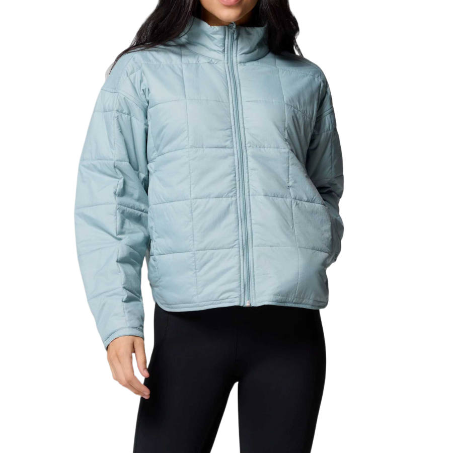 Columbia Jackets Women's Crushed Blue Stand Collar Moderate Other