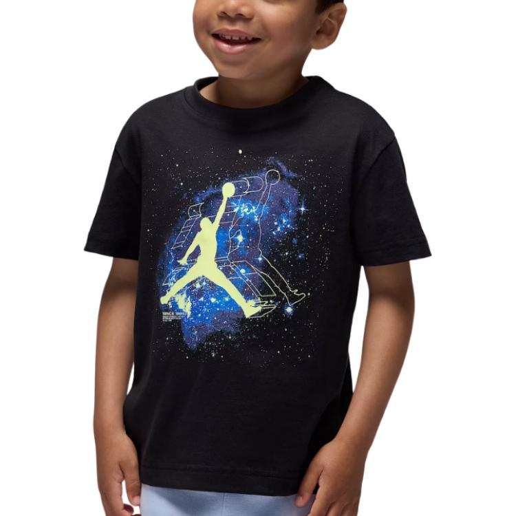Jordan Jordan T Shirt Black Children Aged 3 7 Years Old
