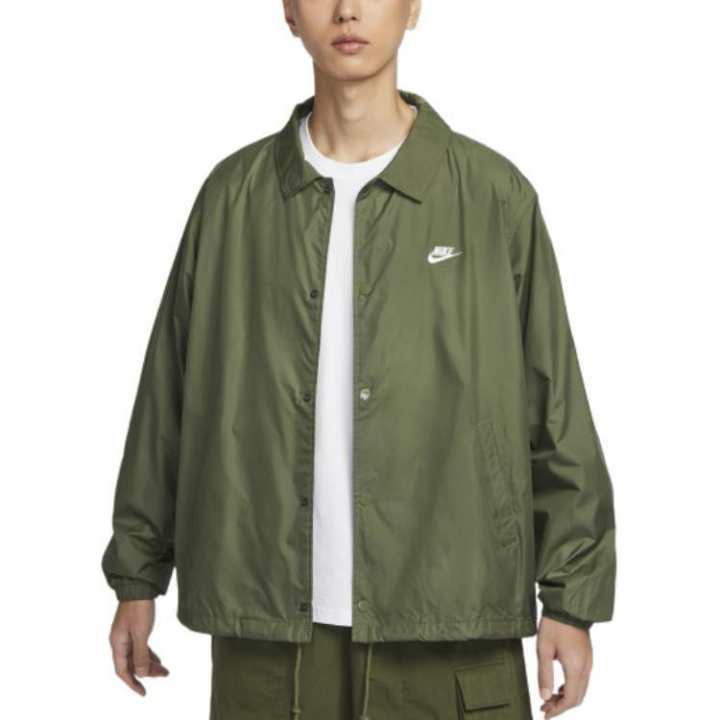 Nike Nike Club Sportswear AS M NK COACHES JKT Jackets & Coats Men's Green