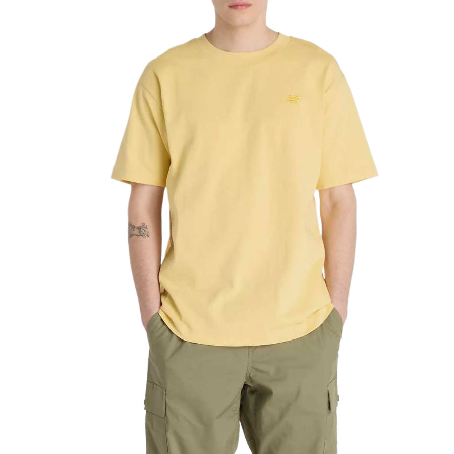 New Balance New Balance T Shirts Men's Beige Crew Neck