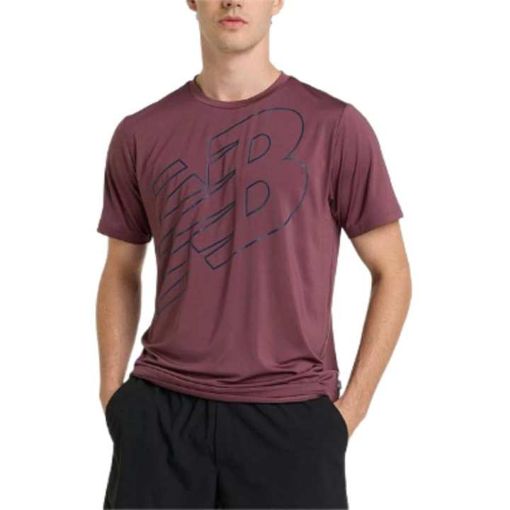 New Balance New Balance T Shirt Men's Red Brown