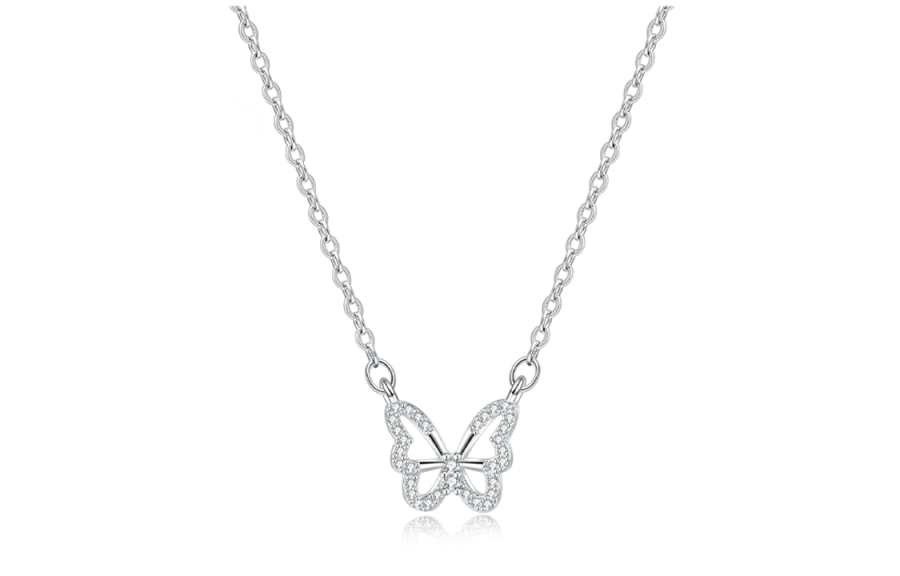 ERROR ERROR S925 Silver Necklaces Women's Anniversary Festival Heartbeat Box