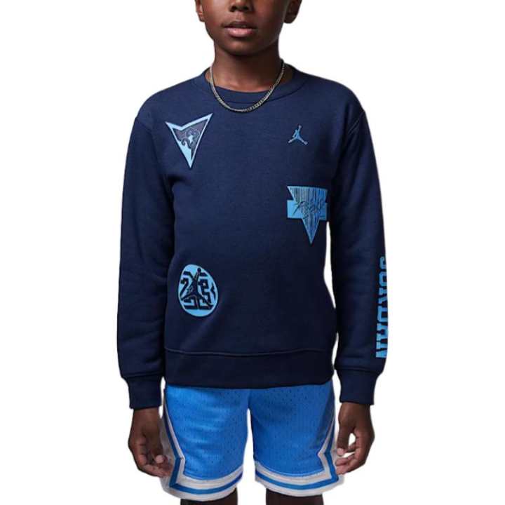 Jordan Jordan Sweatshirt Flight23 Midnight Marine Blue Children Aged 3 7 Years Old