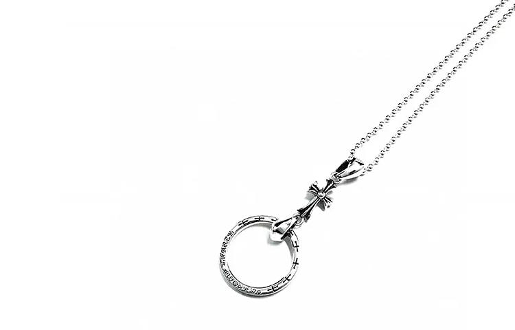 Chrome Hearts 925 Sterling Silver Necklaces Women's Silver