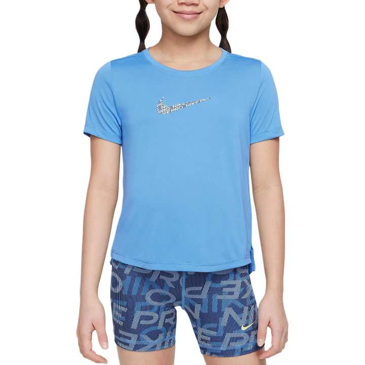 Nike Nike Dri Fit T Shirt Blue Teenagers