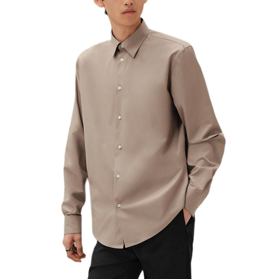 HERMES HERMES Shirts Men's Pebble Lapel Moderate