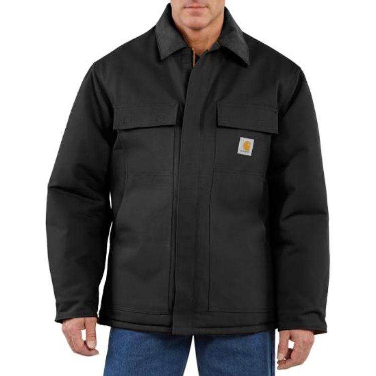 Carhartt 106674 Firm Duck Insulated Traditional Coat Jacket Three Level Cold Resistant Loose Fit Men's