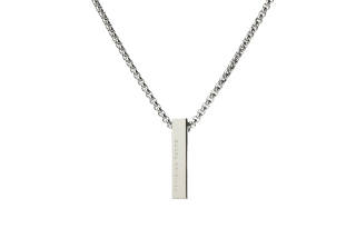 Guuka Titanium Steel Necklaces Unisex Silver White