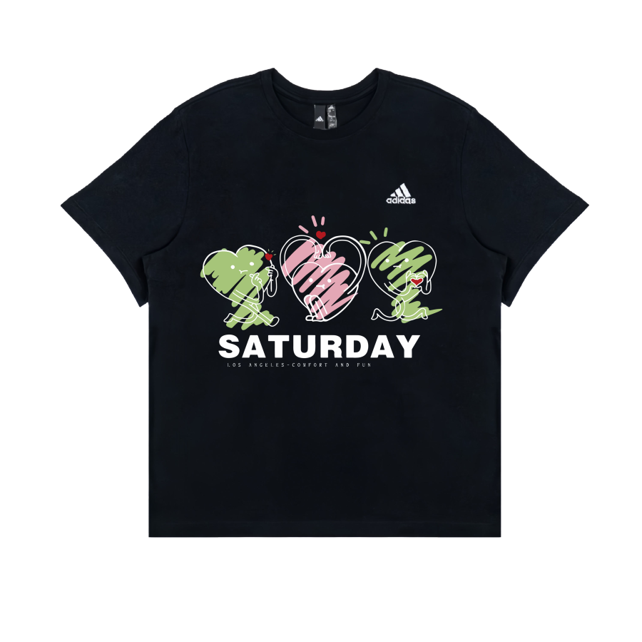 Adidas Adidas Athleisure Crew Neck Short Sleeved T Shirts Unisex