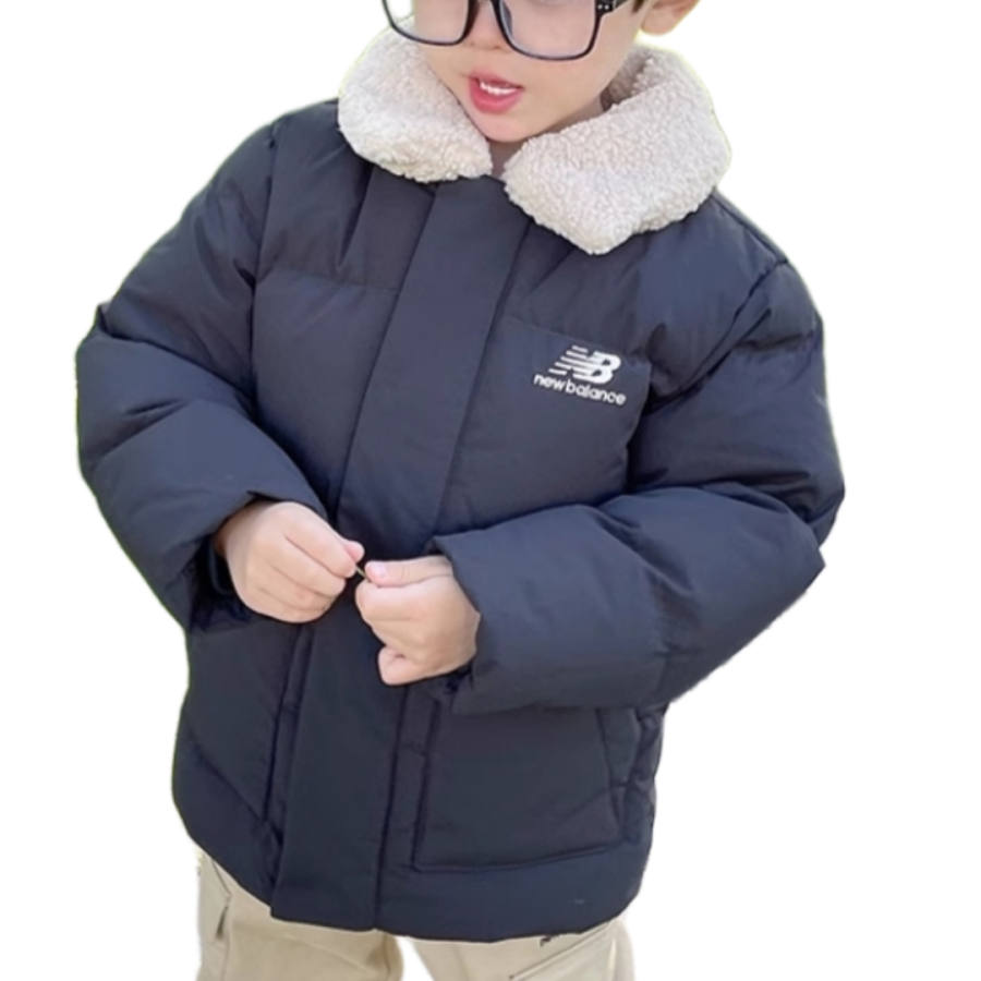 New Balance New Balance Down Jacket Sports Life Collection Black Children Aged 3 7 Years Old