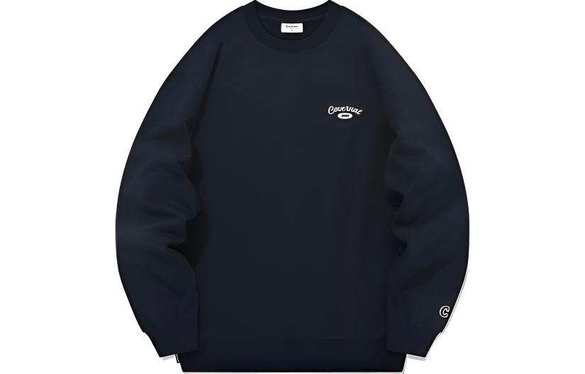 COVERNAT Sweatshirts Unisex Navy Crew Neck Moderate Regular