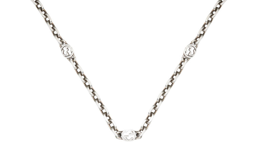 GUCCI GG 925 Sterling Silver Necklaces Unisex Silver