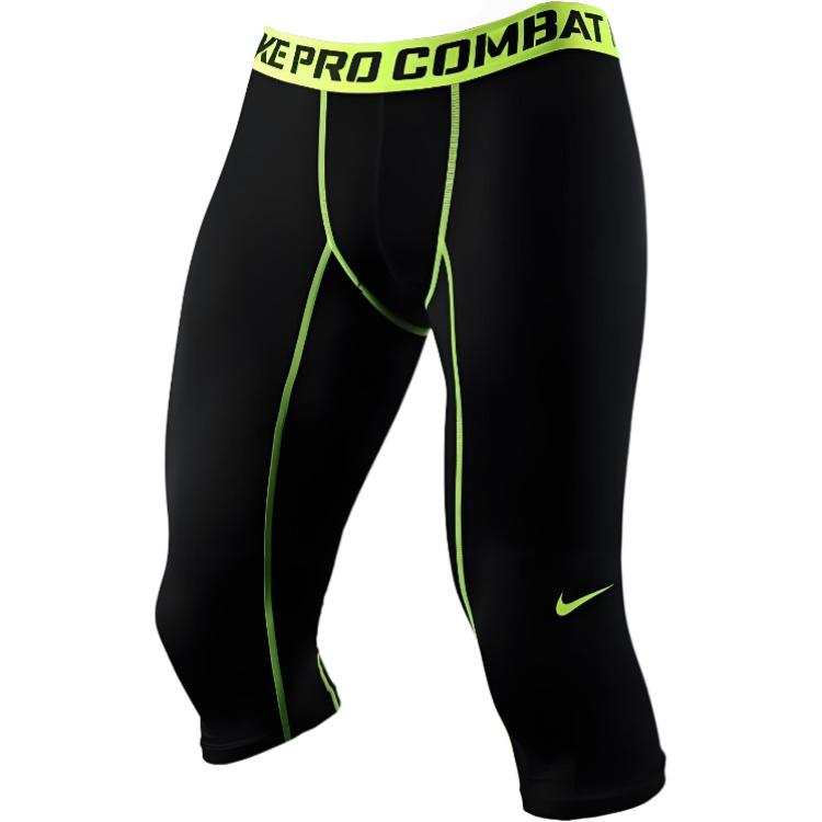 Nike Nike Pro Sports Shorts Men's Black Neon Green Moderate