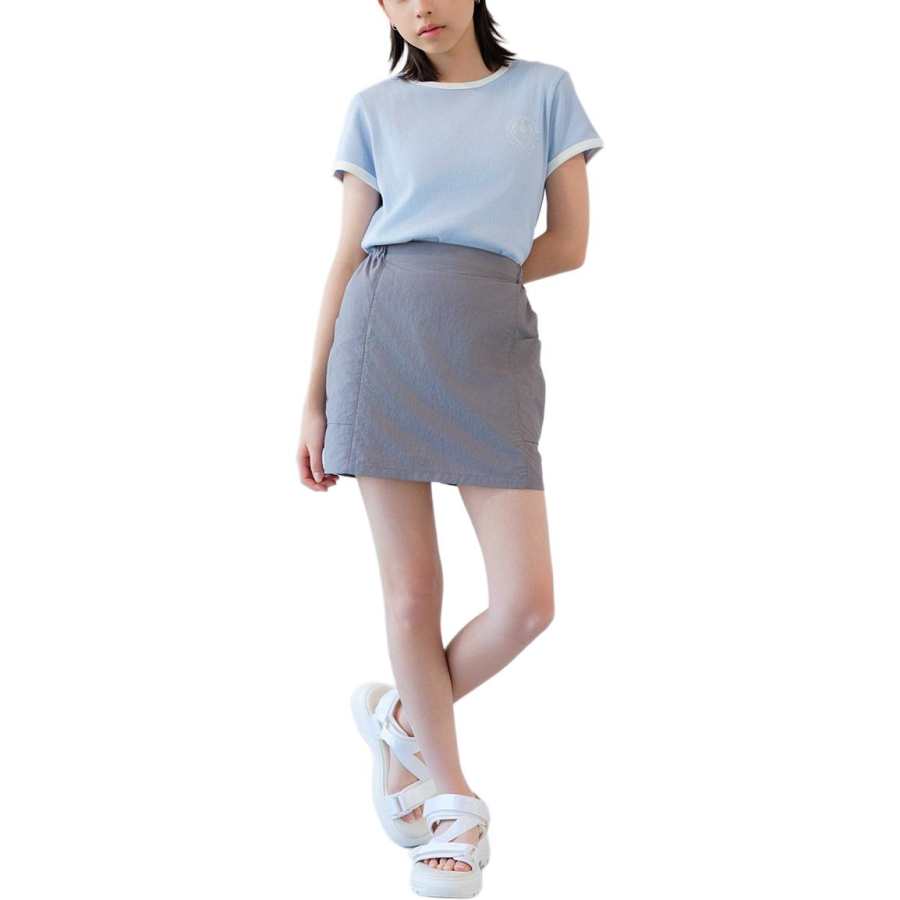 UNIQLO SS25 Shorts Children Aged 3 7 Years Old Sky Gray