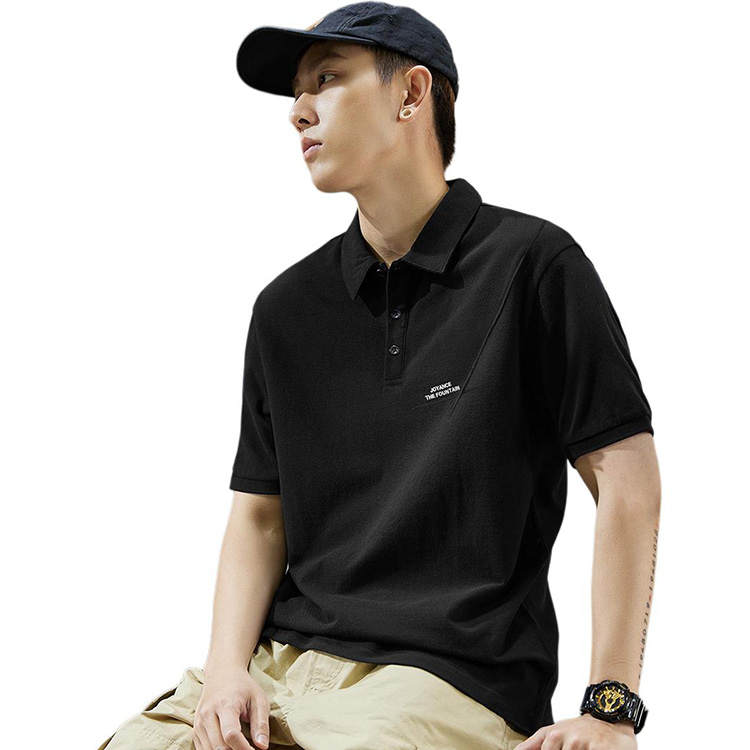 Tonlion Polo Shirts Men's Polo Collar Moderate Straight Fit