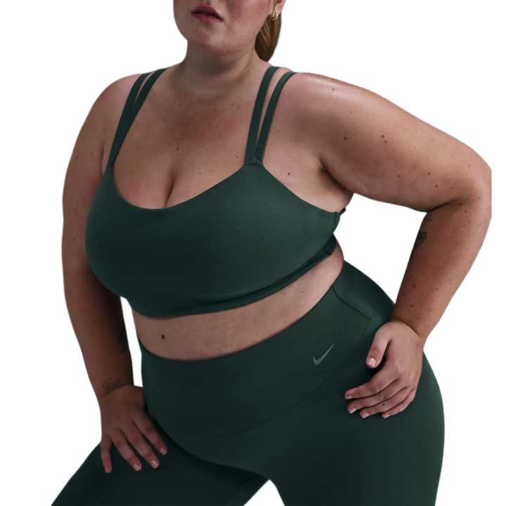 Nike Nike Zenvy Strappy Sport Vests Women's Vintage Green White