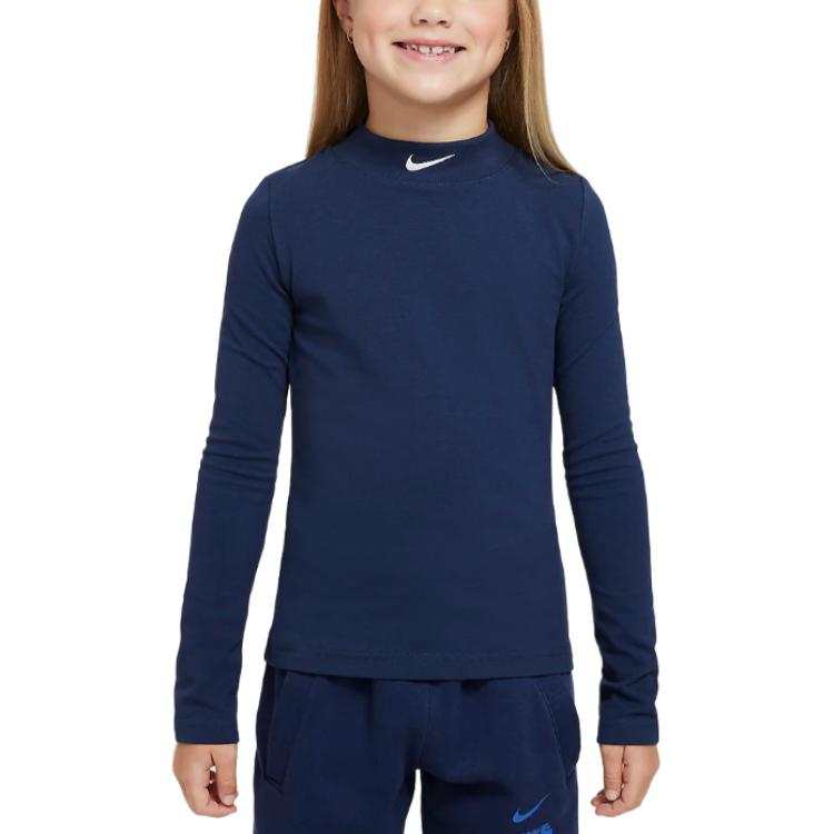 Nike Nike SwooshSportswear T Shirt Midnight Marine Blue/White Teenagers