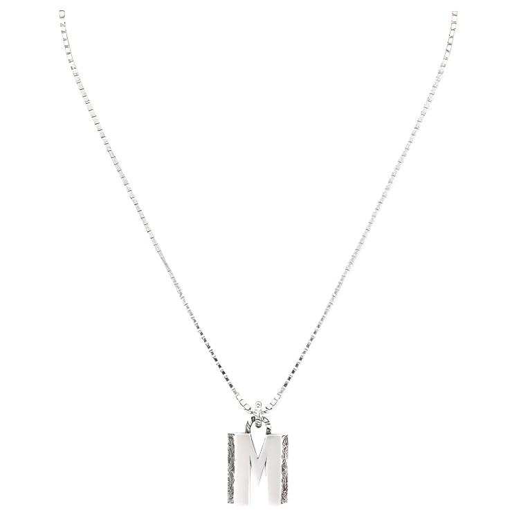 GUCCI 925 Sterling Silver Necklaces Unisex Silver
