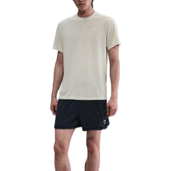 Nike Nike Clothing T Shirts Men's Beige Crew Neck