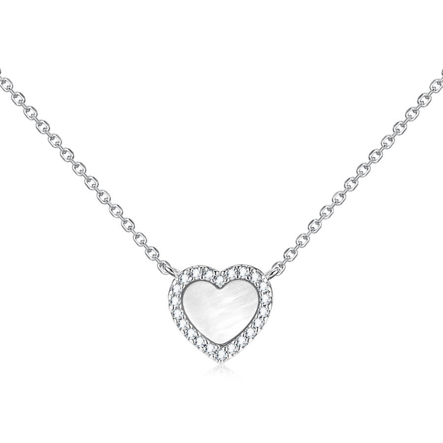 Apm Monaco ETERNELLE 925 Sterling Silver Synthetic Cubic Zirconia Necklaces Women's
