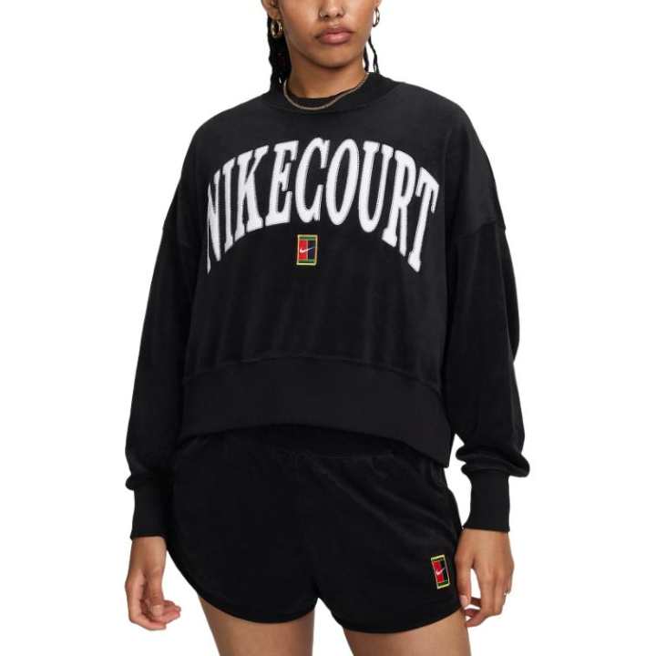 Nike NikeCourt Heritage Women's Over-Oversized Crew-Neck Graphic Tennis Sweatshirt
