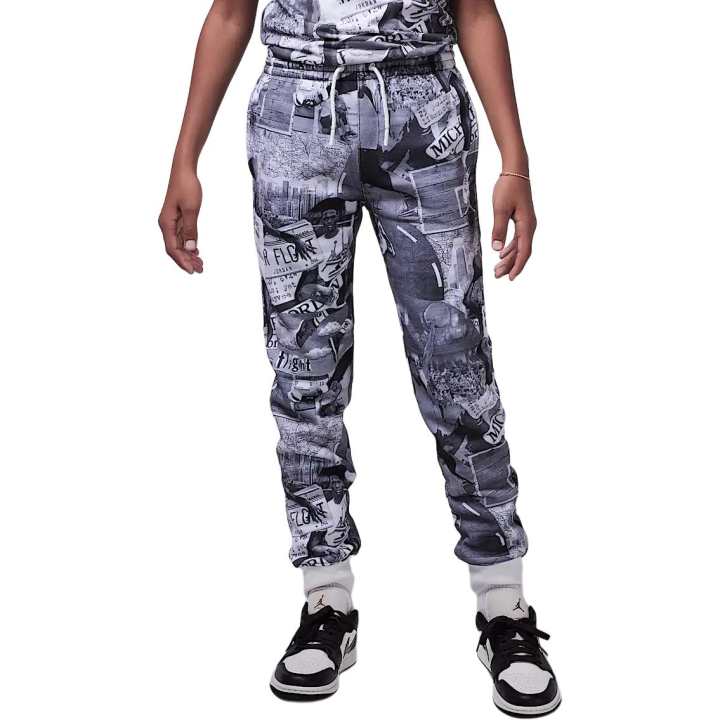 Jordan Jordan Knitted Sweatpants MJ BrooklynFlight Black Teenagers