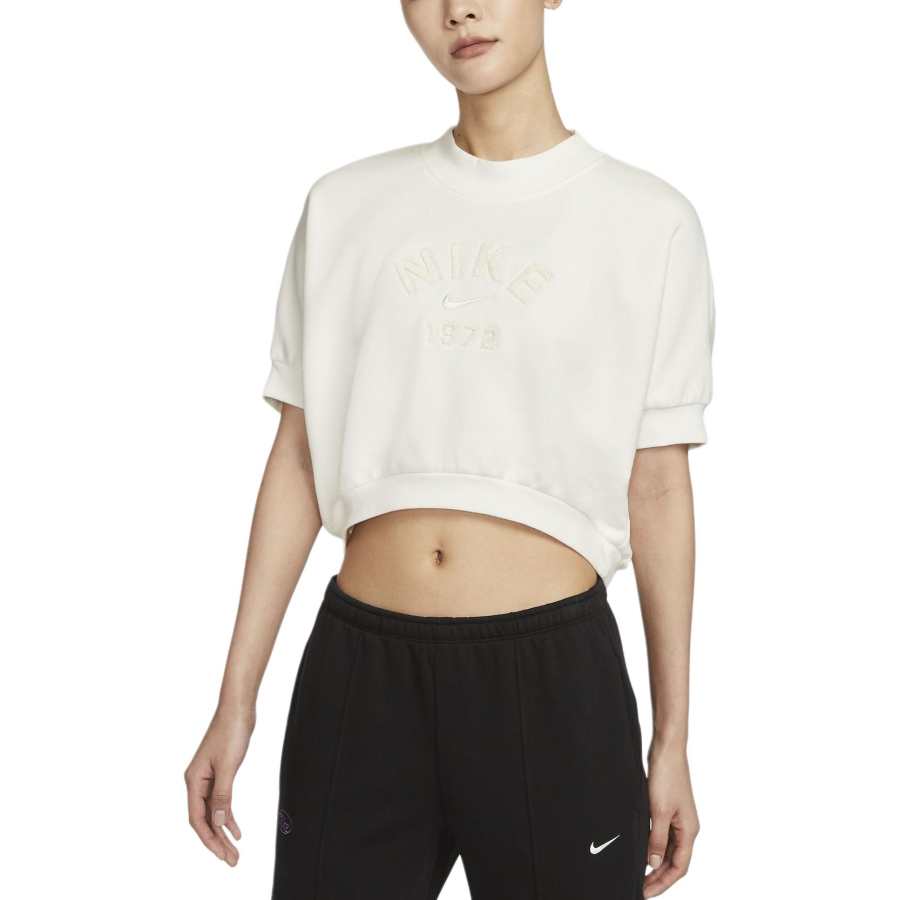 Nike Nike Sportswear Collection Women's Crew-Neck Short-Sleeve Cropped French Terry Top