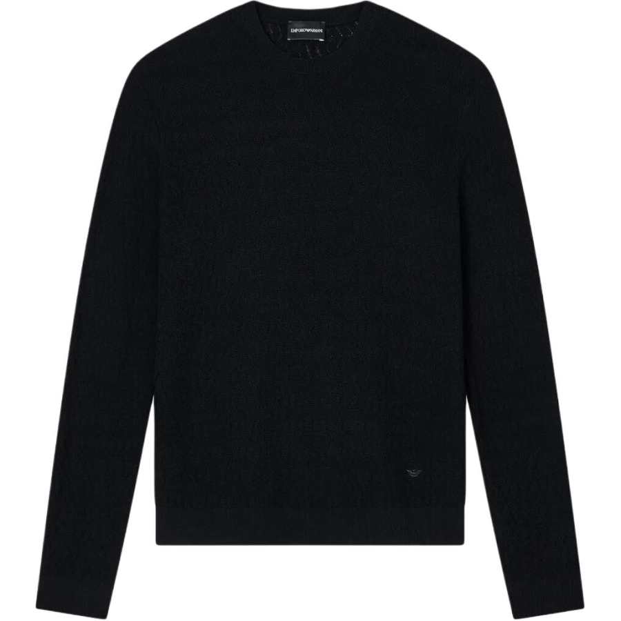 Emporio Armani textured crew-neck sweater
