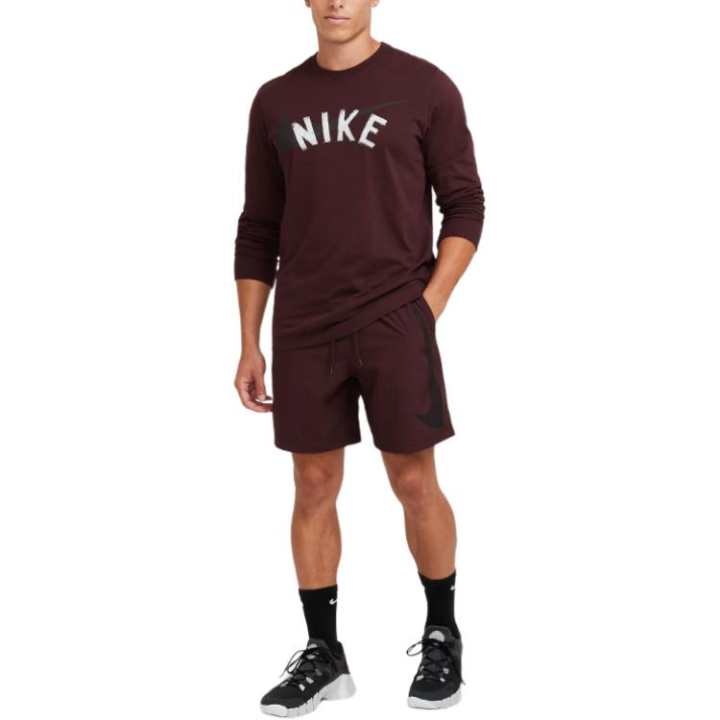 Nike Nike Swoosh Casual Shorts Men's Bold Burgundy/Black