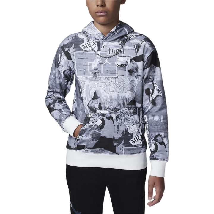 Jordan Jordan Sweatshirt MJ Brooklyn Printed Fleece Black Teenagers