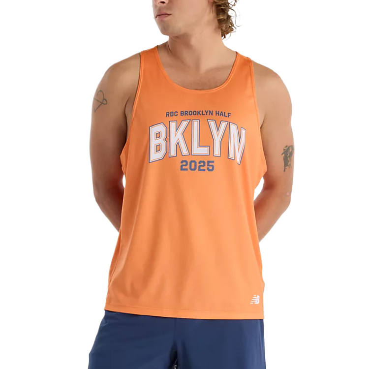 New Balance New Balance RBC Brooklyn Half Tank Top Men's Orange