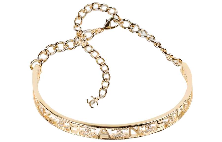 CHANEL Necklaces Women's Gold