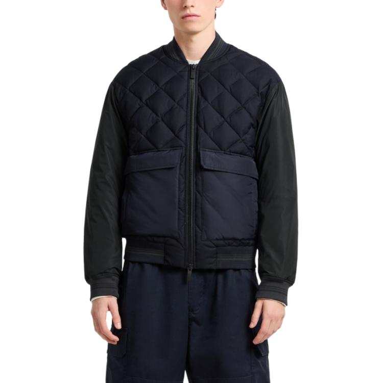 ARMANI EXCHANGE ARMANI EXCHANGEAE SS25 Puffer Jacket Men's Dark Marine Blue & Dark Green