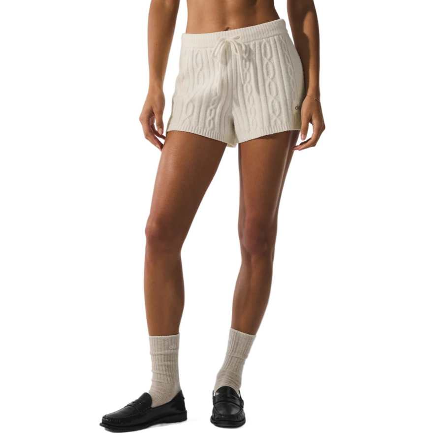 Alo Yoga Cable Knit Short Casual Shorts Women's