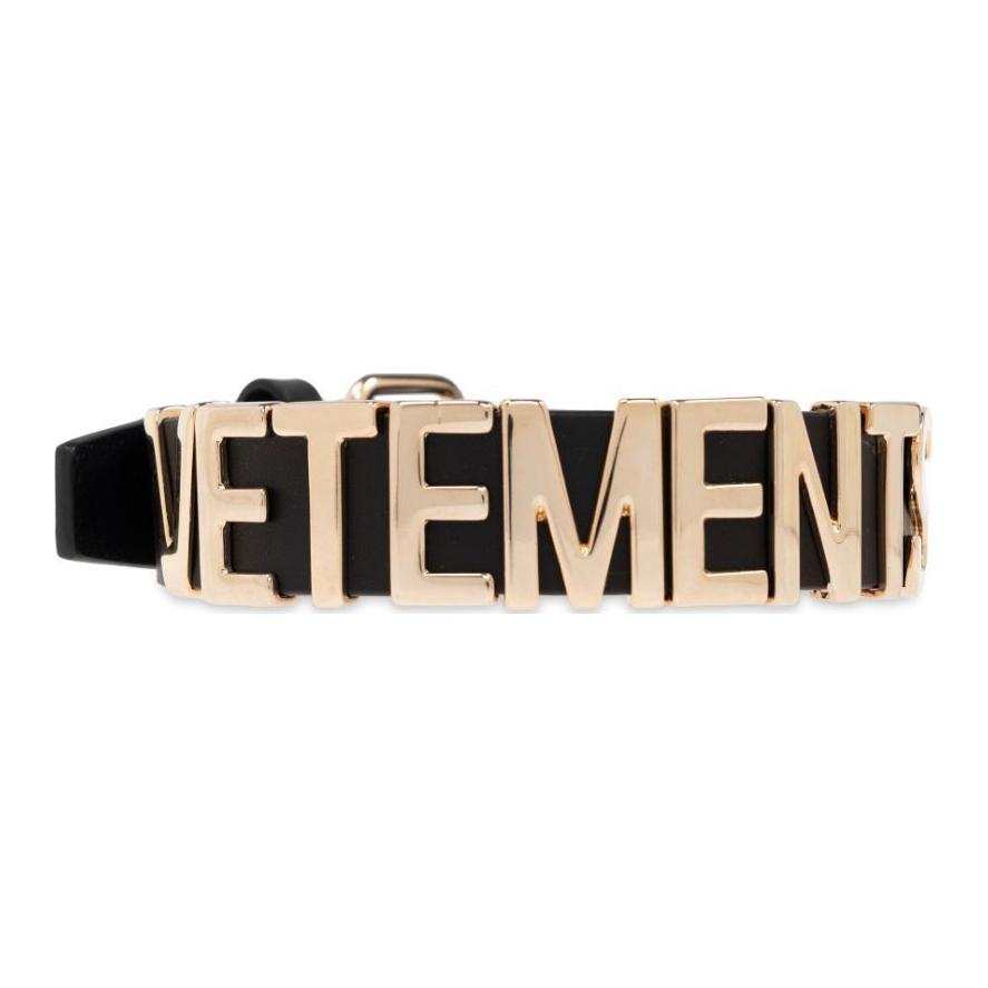 Vetements Logo Detailed Buckled Choker