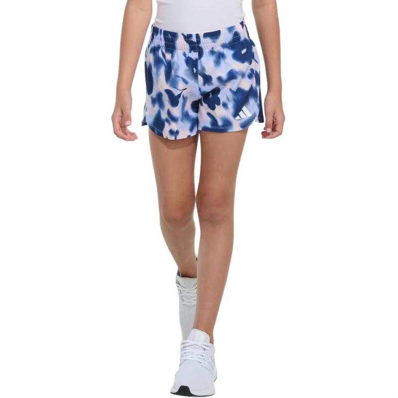 Adidas Adidas Elastic Waistband Printed Woven Pacer Shorts Kids' Dark Blue