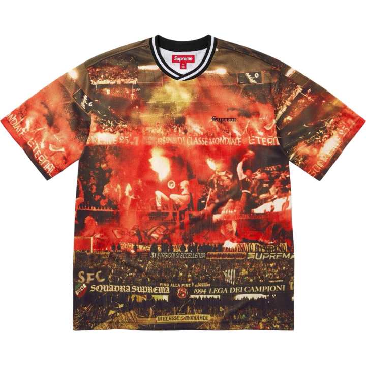 Supreme Supreme Venci Per Noi soccer jersey T-shirt