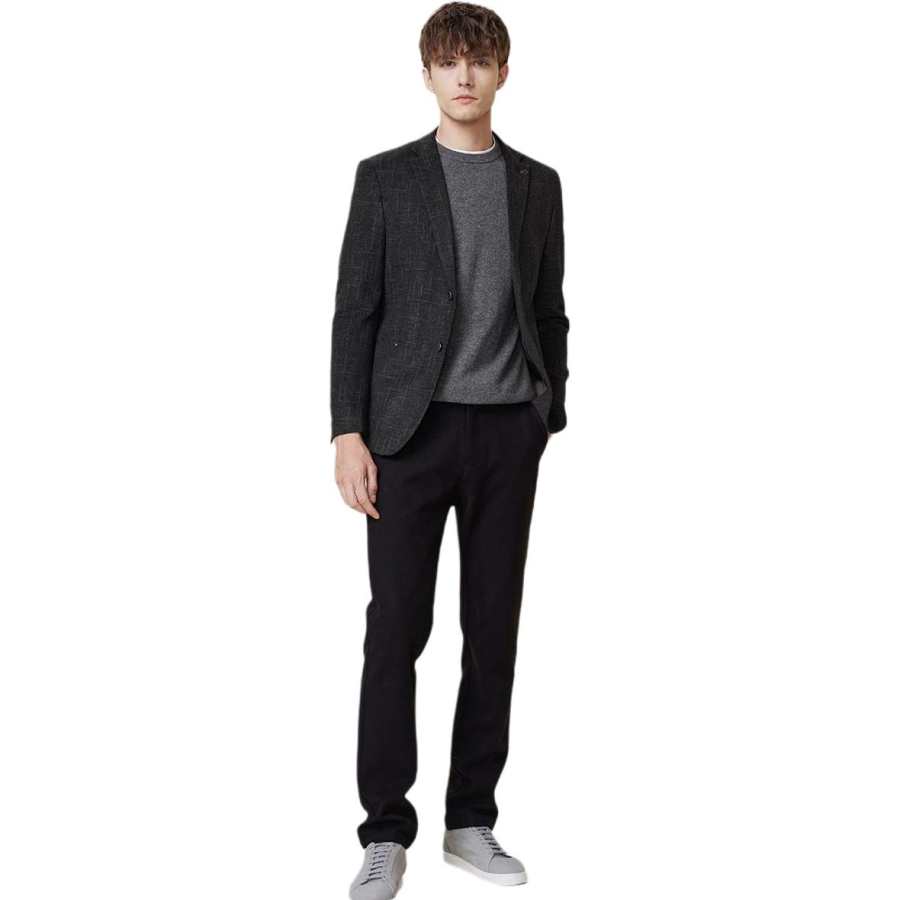 Hodo Blazers Men's Elegant Gray