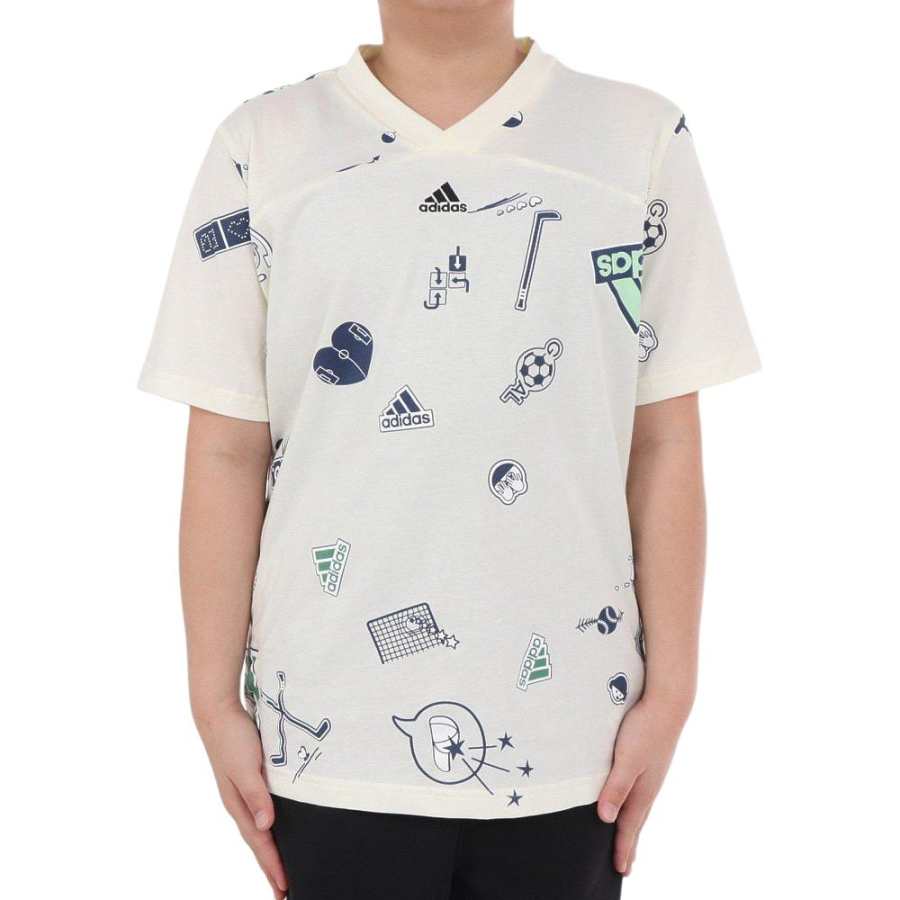 Adidas Adidas Kids T Shirts V Neck Moderate