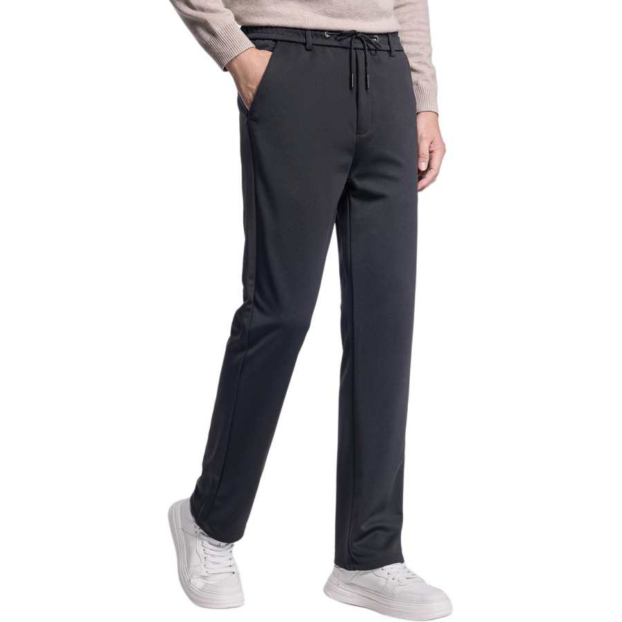 Hodo Casual Pants Men's Thickened Straight Fit Pants