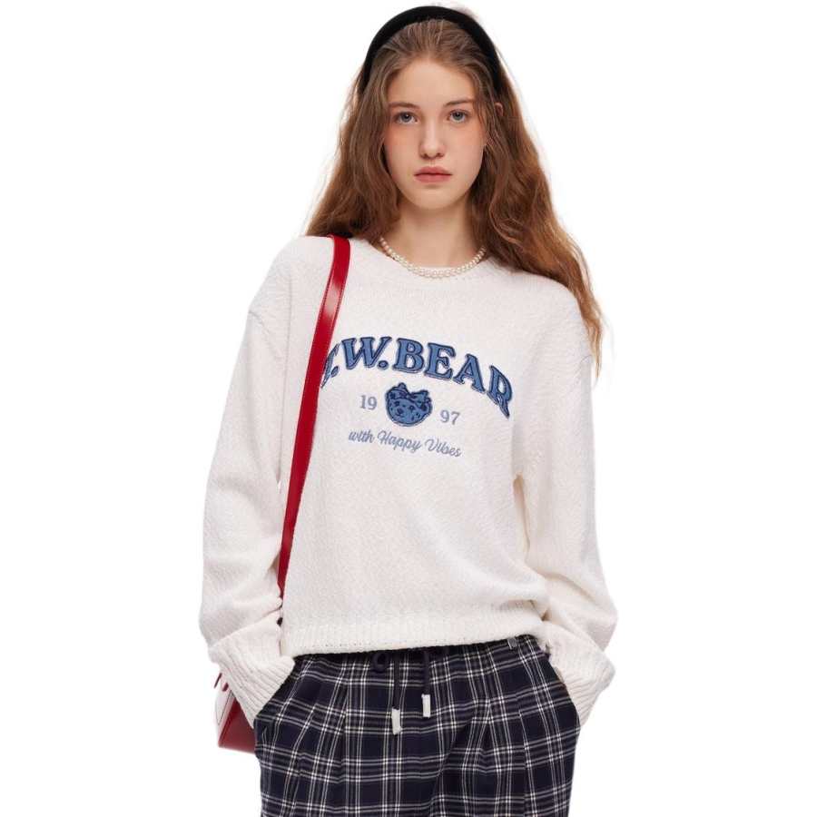 Teenie Weenie Sweater Women's Ivory White
