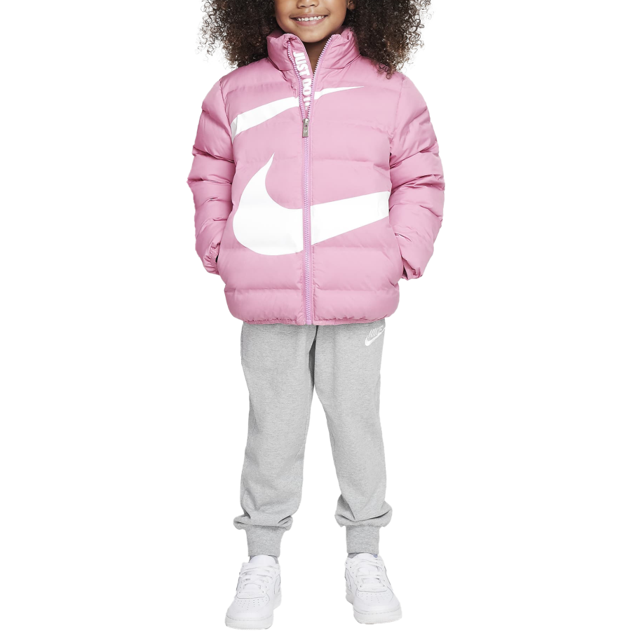 Nike Nike Padded Jacket Swoosh Magic Flamingo Children Aged 3 7 Years Old